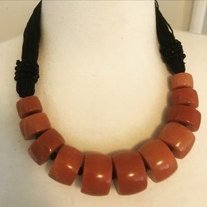 Auth Carnelian Stone Statement Neck